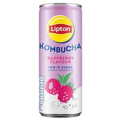 Lipton Kombucha Raspberry με Ανθρακικό σε Κουτί 250ml